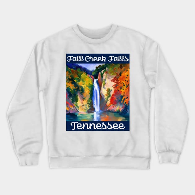 Fall Creek Falls State Park in Tennessee Crewneck Sweatshirt by DestructoKitty